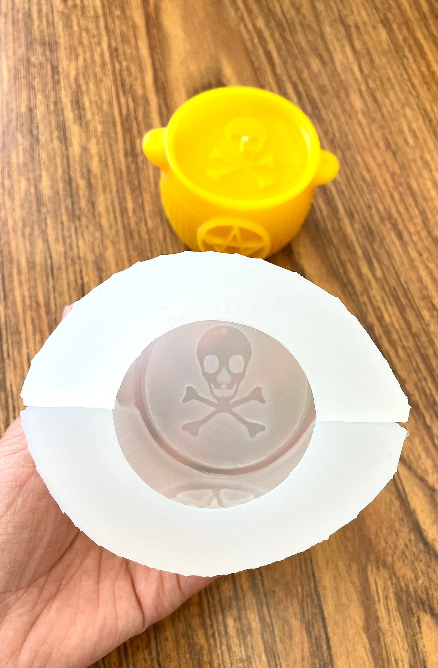 3D Silicone witch pot Mold - witch cauldron mold - ritual spiritual magic candle mold - homemade