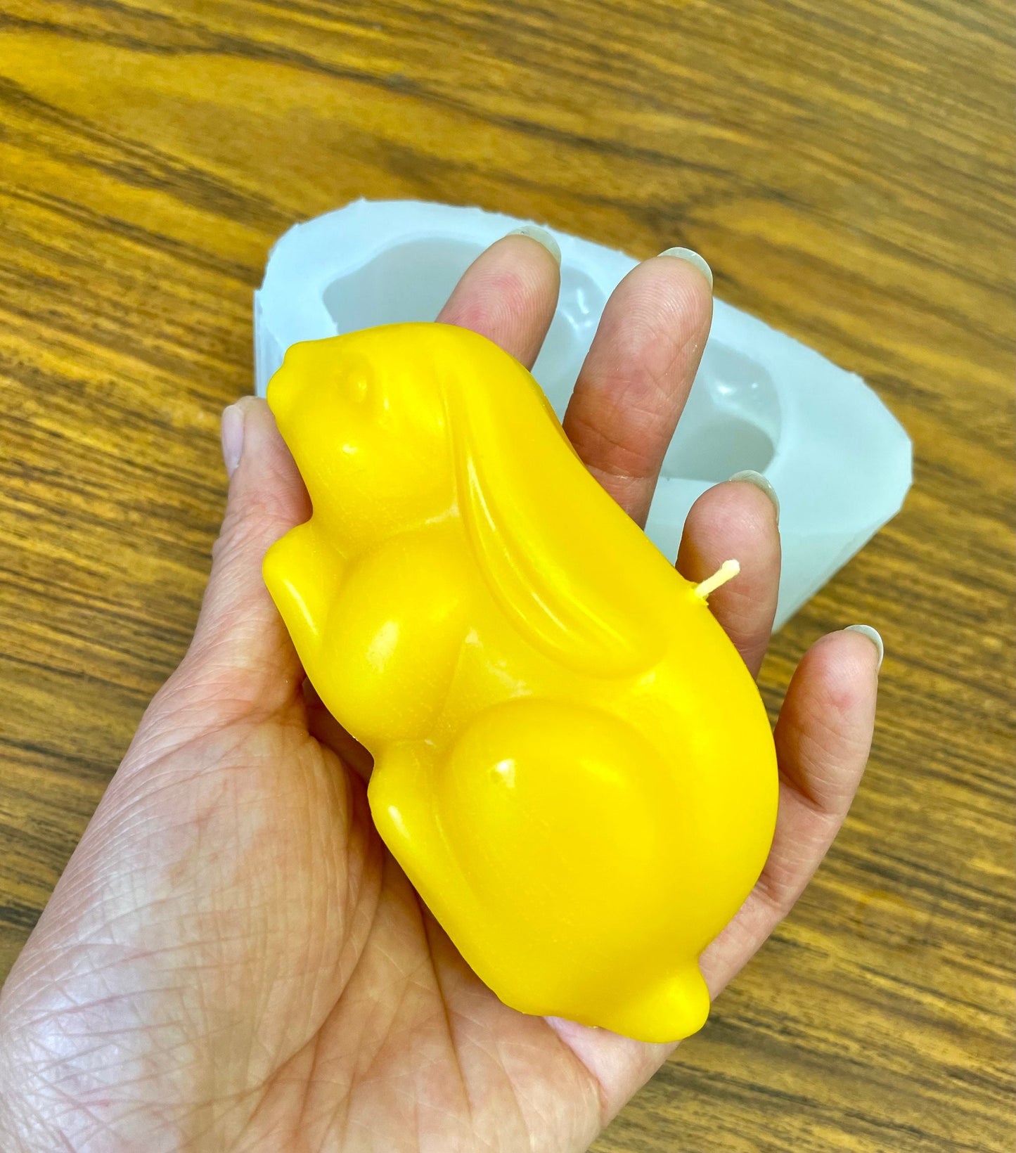 Silicone bunny Mold - 3D rabbit mold - Bunny rabbit candle soap resin Mold - Easter chocolate mold - Easter bunny mold
