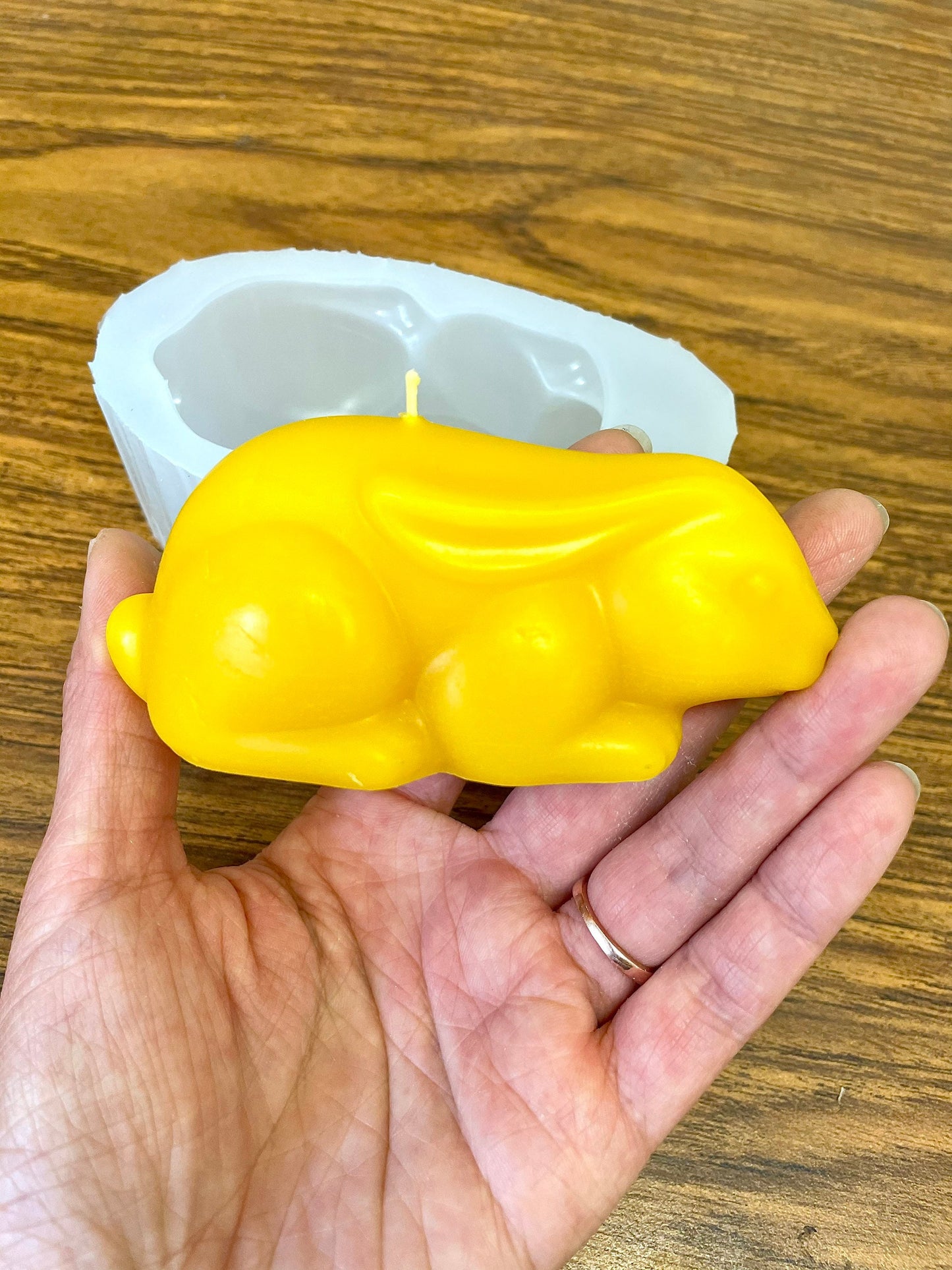 Silicone bunny Mold - 3D rabbit mold - Bunny rabbit candle soap resin Mold - Easter chocolate mold - Easter bunny mold