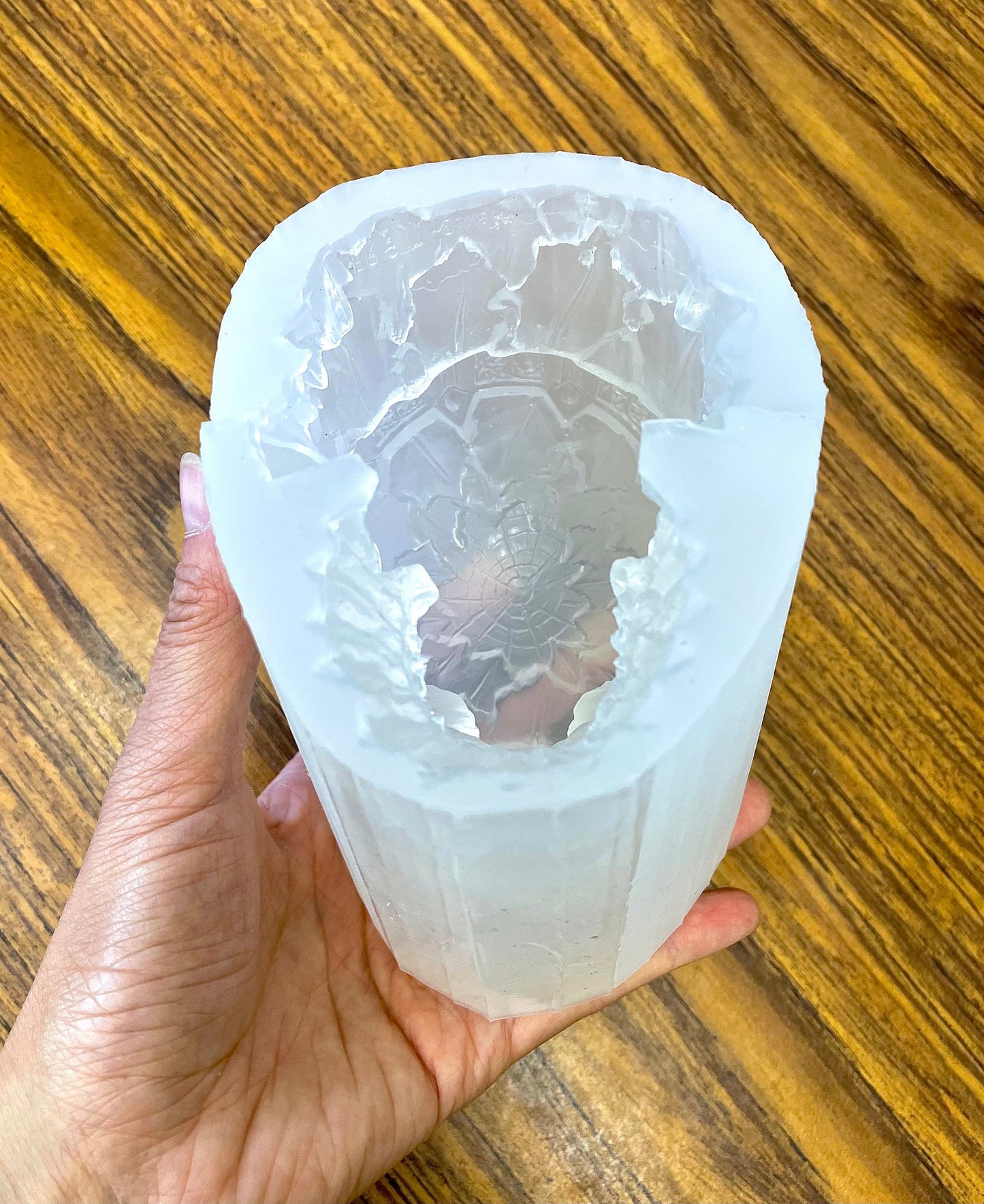 3D Silicone Greenman forest king skull Mold - skull candle soap resin mold