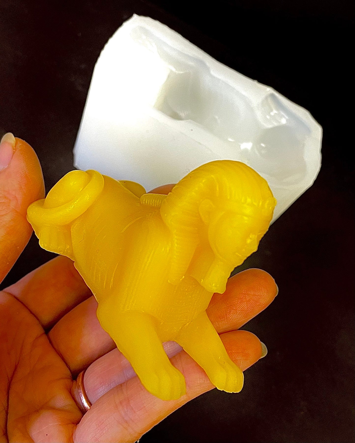 3” Small 3D Silicone Egyptian Sphinx Mold - small candle soap resin mold