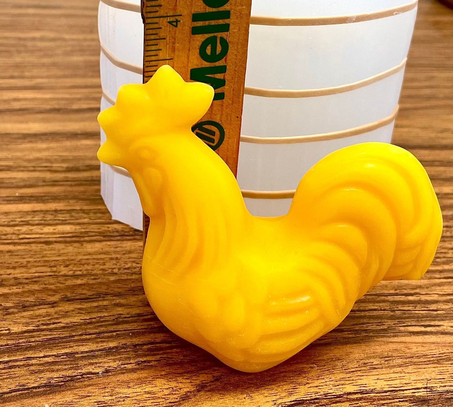 3D Silicone rooster candle soap mold - chicken mold - pillar candle - lotion bar mould - resin mold - homemade - 4”