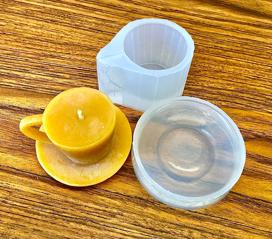Silicone Mold - Silicone cup Mold - silicone candle mold - cappuccino cup mold - Сup and saucer mold - bowl mold