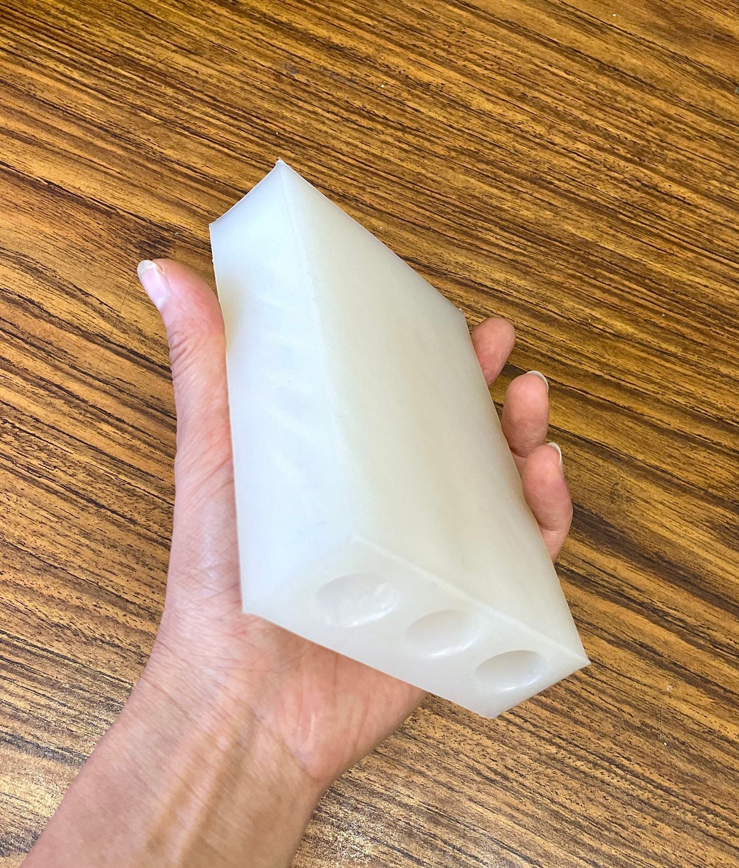 Silicone twisted taper candle mold 4.75” - spiral taper mold - mini taper Mold - beeswax candle mold - 3 cavities - homemade