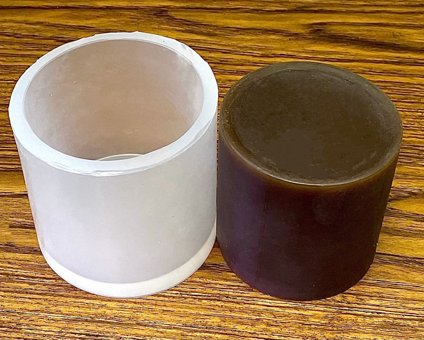 3.75” Silicone cylinder pillar candle Mold - round candle mold - homemade