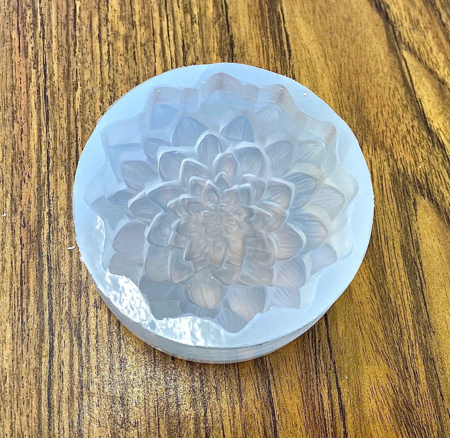 3” Silicone flower Mold - big Dahlia flower mold - candle soap resin mold - homemade