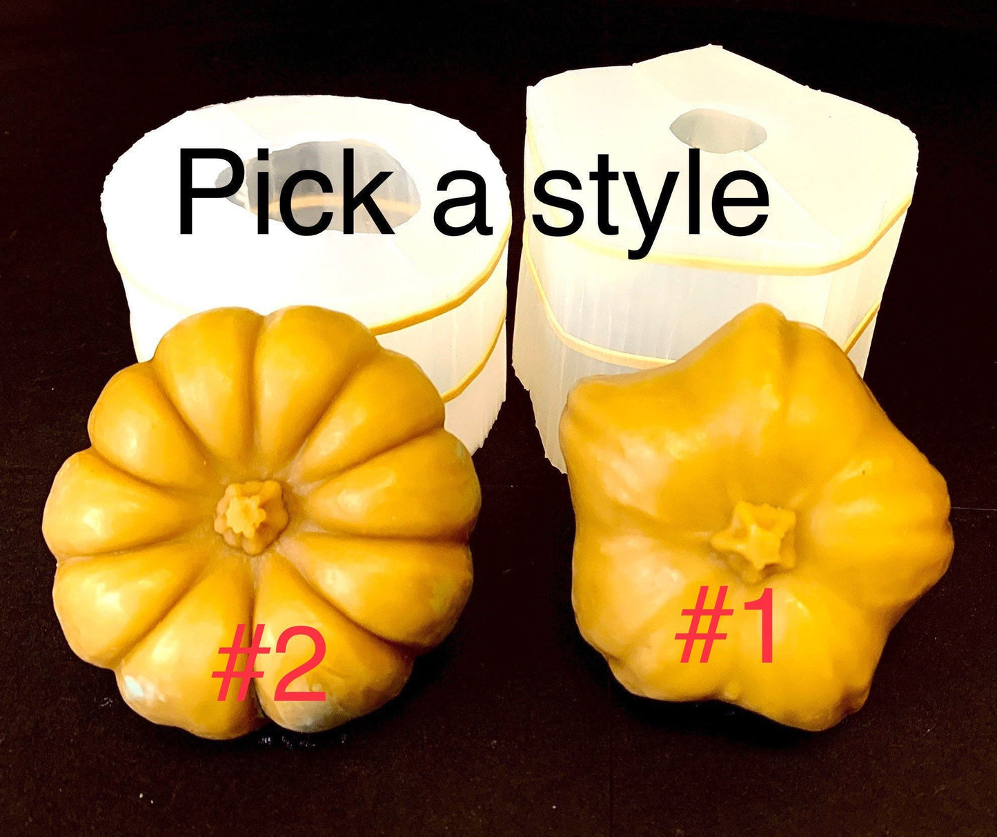 3D pumpkin mold - silicone pumpkin mold - pumpkin candle mold - pumpkin soap mold - homemade mold