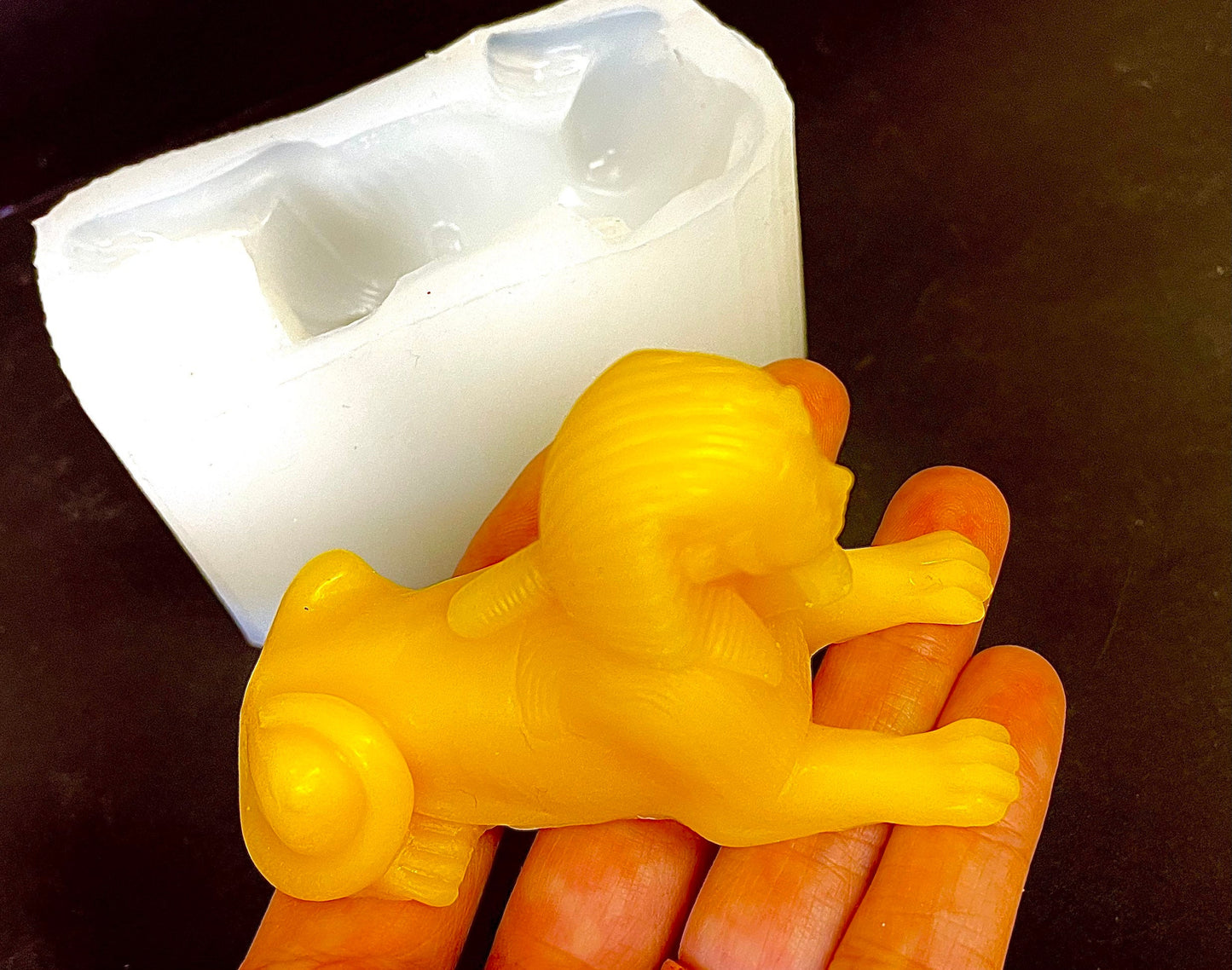 3” Small 3D Silicone Egyptian Sphinx Mold - small candle soap resin mold