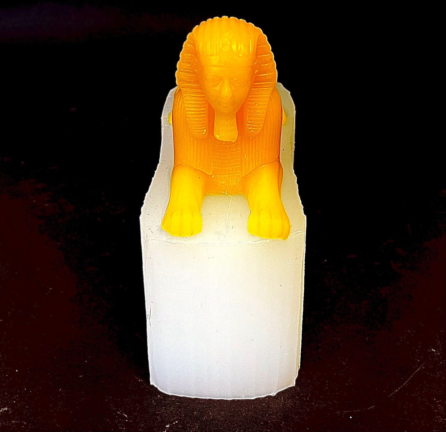 3” Small 3D Silicone Egyptian Sphinx Mold - small candle soap resin mold