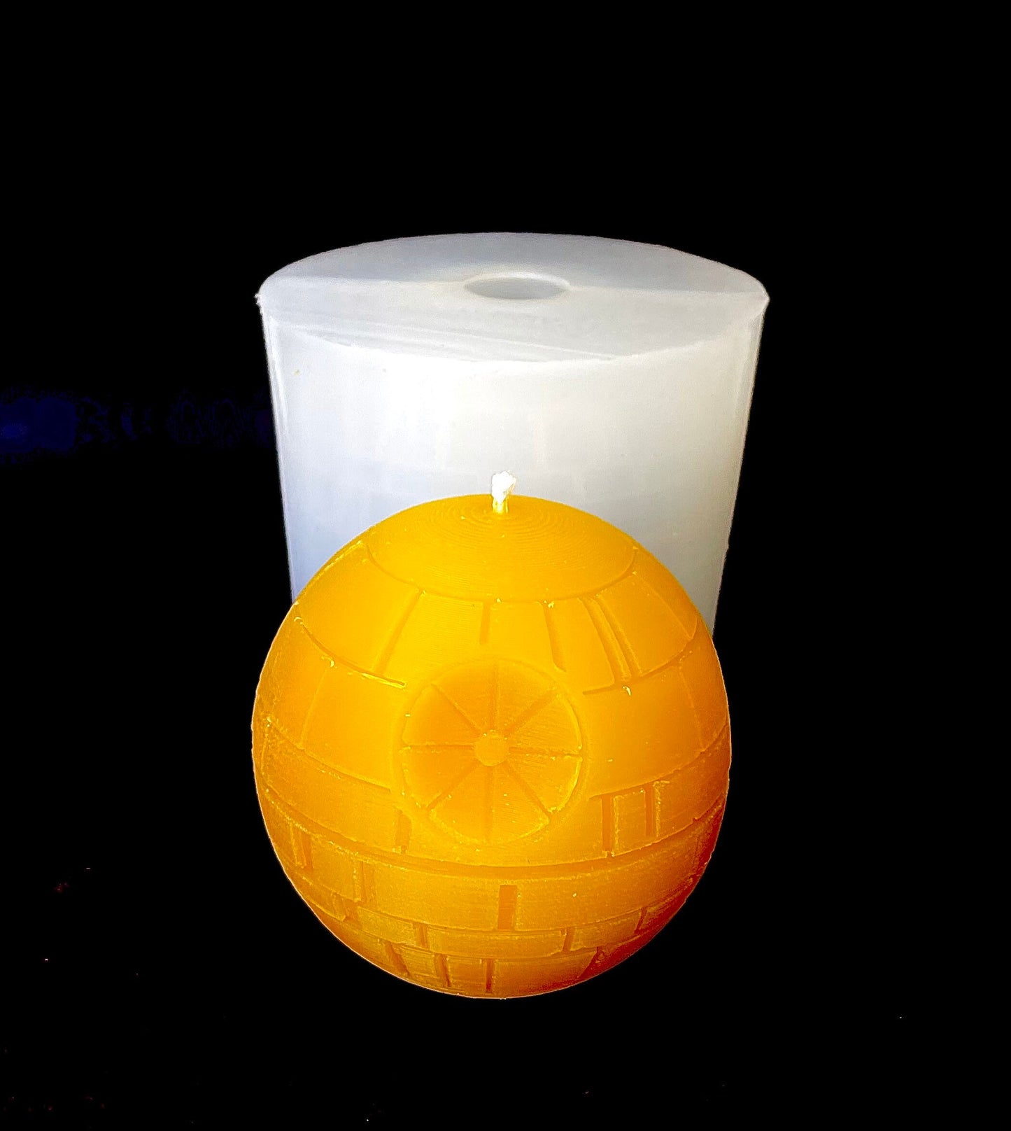 3D silicone ball mold - 3” - ball sphere candle soap bath bomb resin mold - death star mold - planet mold
