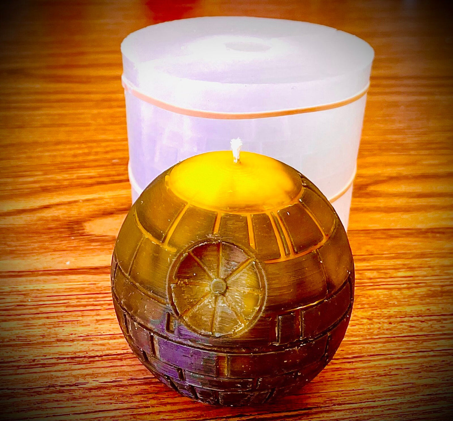 3D silicone ball mold - 3” - ball sphere candle soap bath bomb resin mold - death star mold - planet mold