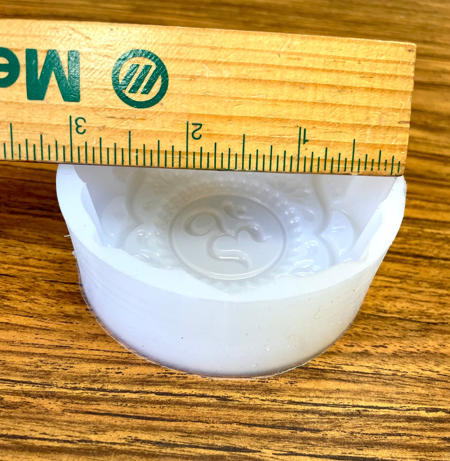 3” Silicone OM mold - OM sign soap resin wax mold - ornament lotion bar mold - food grade