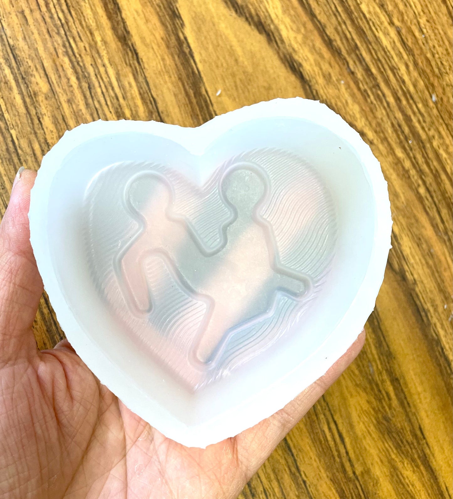 silicone soap mold - silicone heart mold - heart soap mold - adult soap mold - fun soap mold - homemade silicone mold