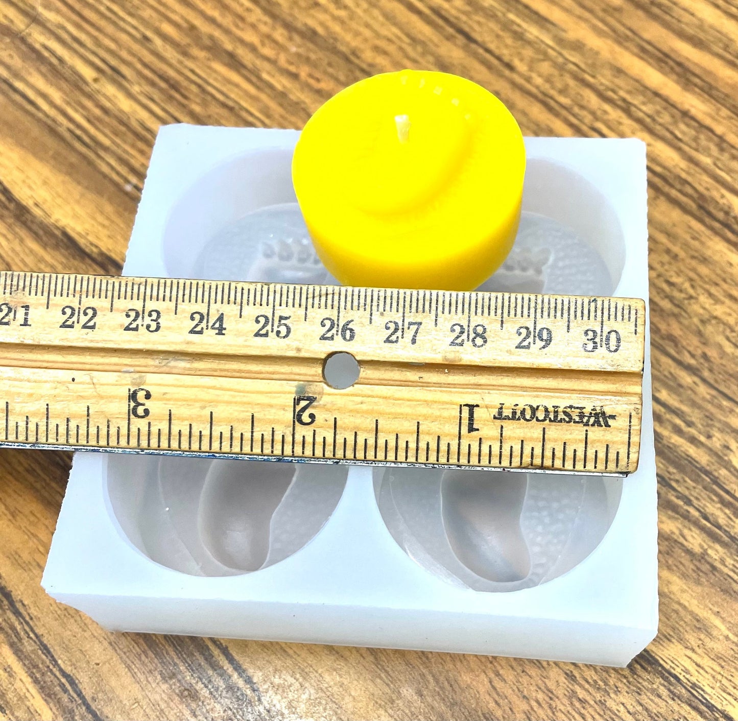 Silicone baby foot Tealight candle Mold - 4 cavities - wax melt lotion bar soap mold - baby foot resin mold - baby shower gift