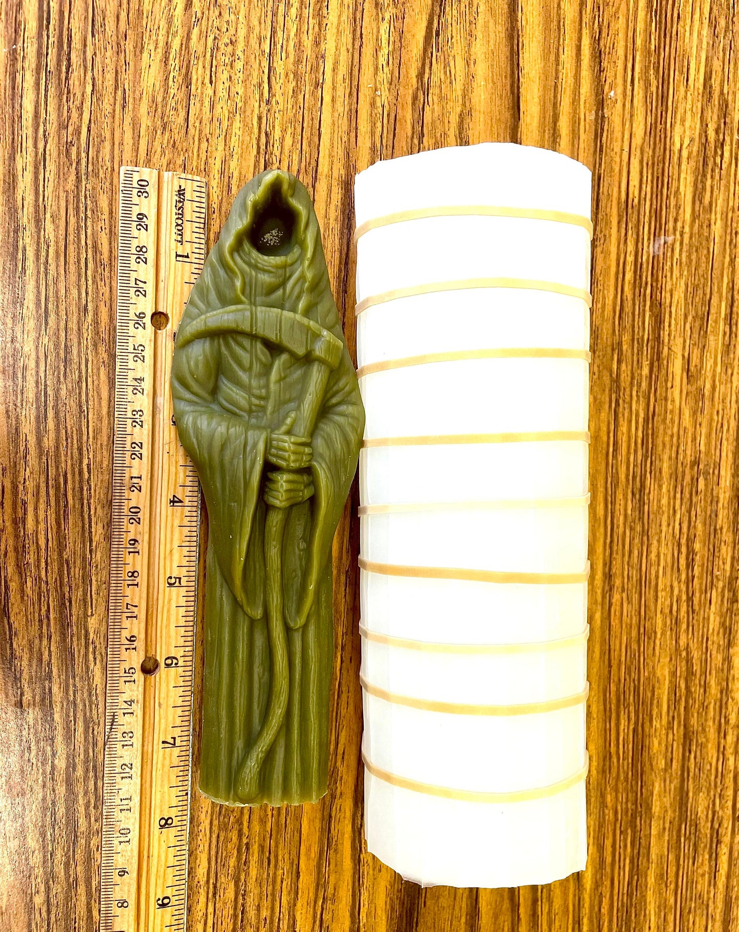 Tall Silicone Halloween figure mold - Grim Reaper Mold - wicked witch mold - death mold - homemade
