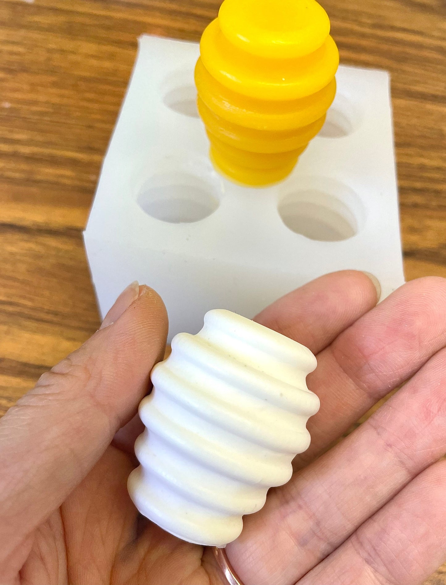 Silicone honey dipper mold - 4 cavities - food grade - homemade
