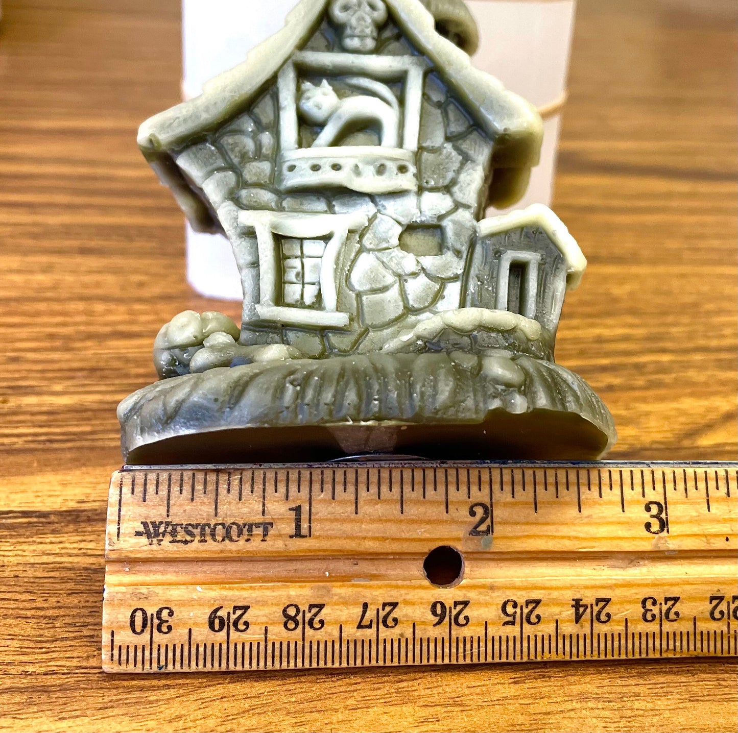 4” 3D Silicone witch house Mold - spooky house mold - ritual spiritual candle mold - haunted house mold - Halloween candle mold - homemade