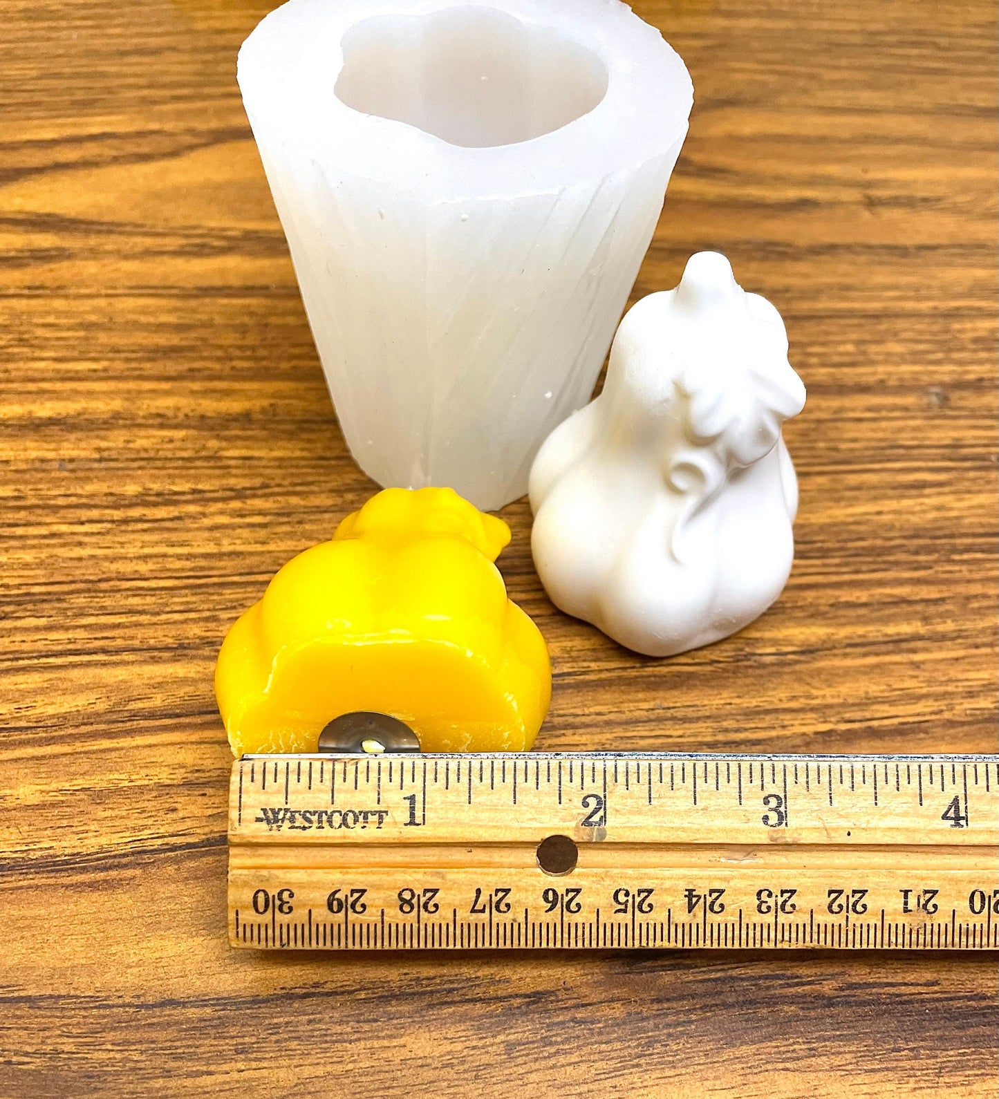 2.5” Small Silicone gourd Mold - 3D candle soap resin mold lotion bar mold - silicone pumpkin mold - fall candle mold - homemade