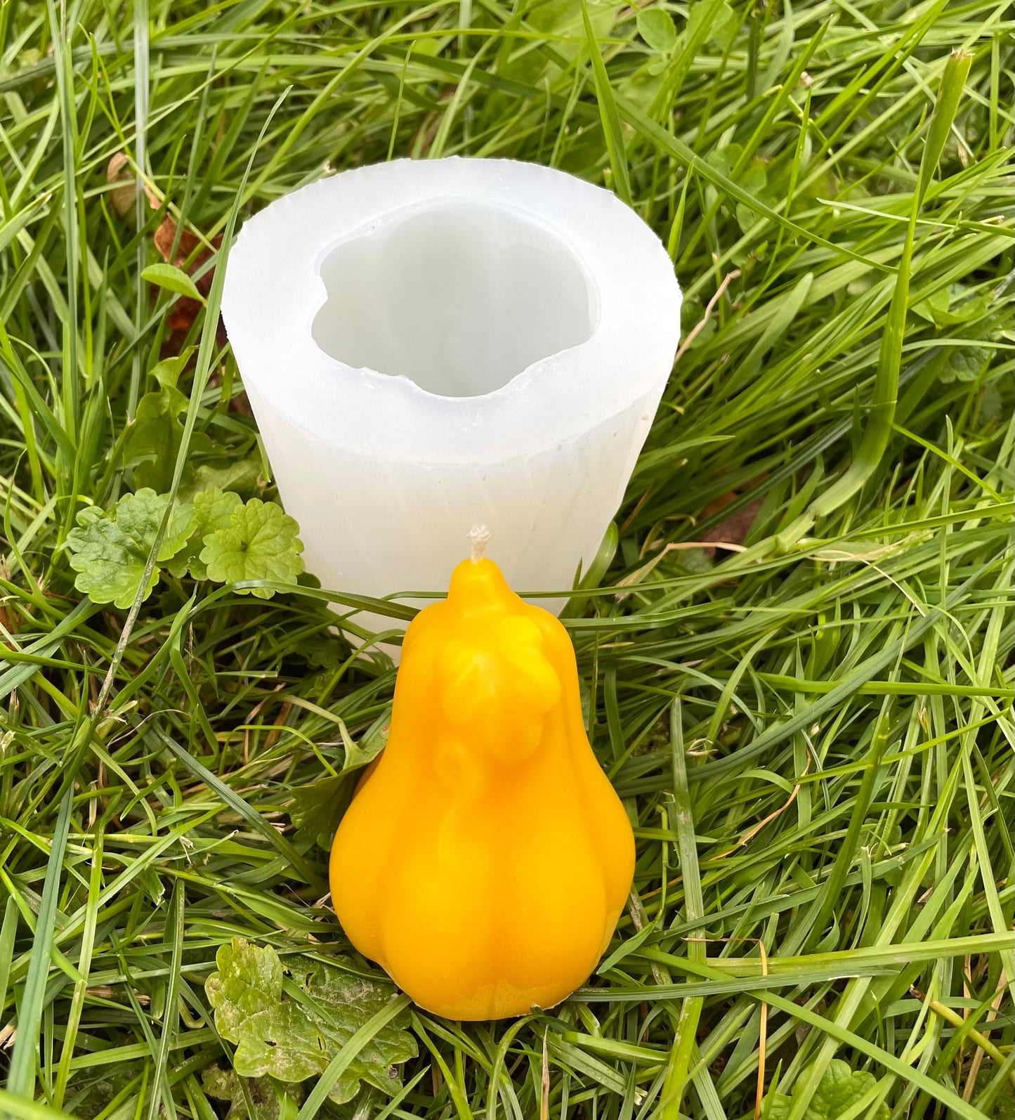 2.5” Small Silicone gourd Mold - 3D candle soap resin mold lotion bar mold - silicone pumpkin mold - fall candle mold - homemade