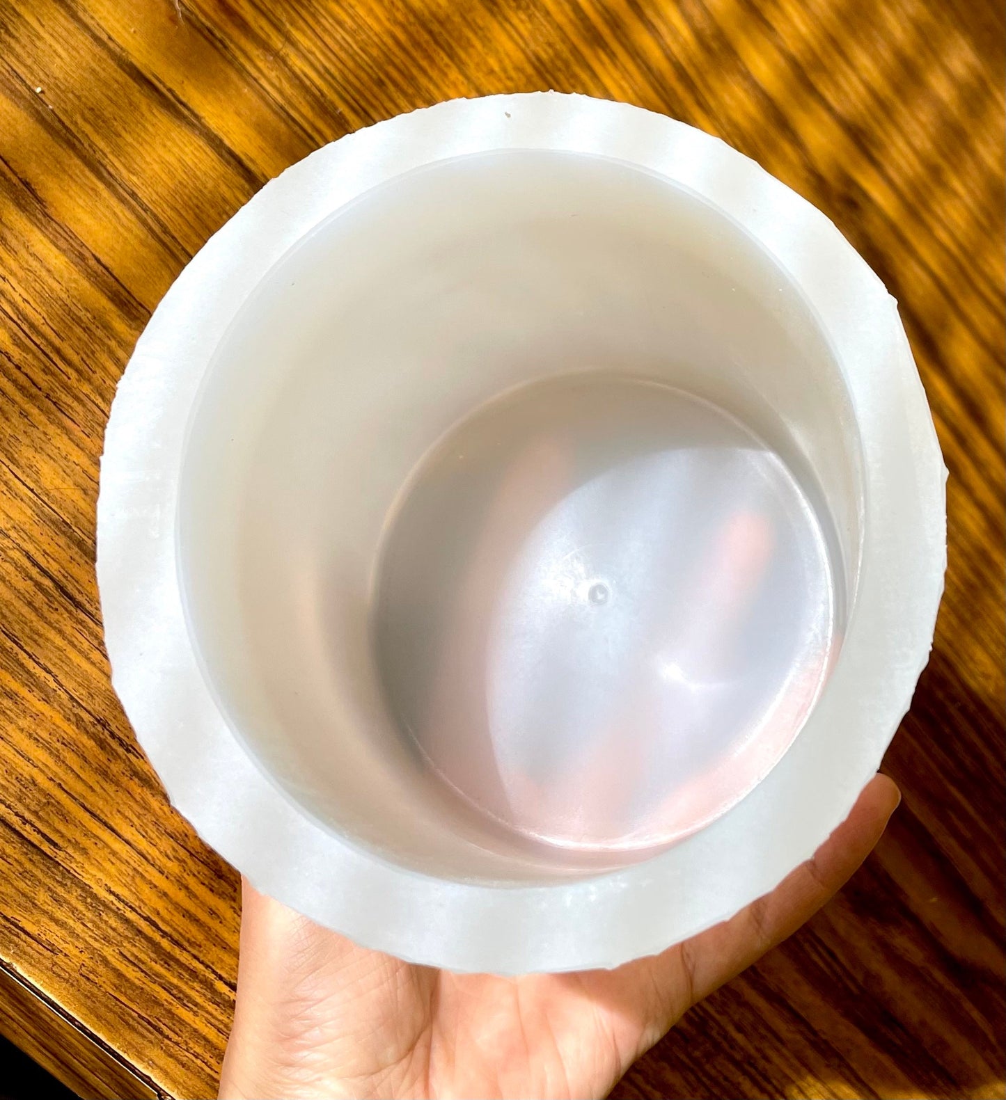 Big silicone pillar candle mold - round cylinder mold - soap resin mold - homemade - 4” x 4.5”