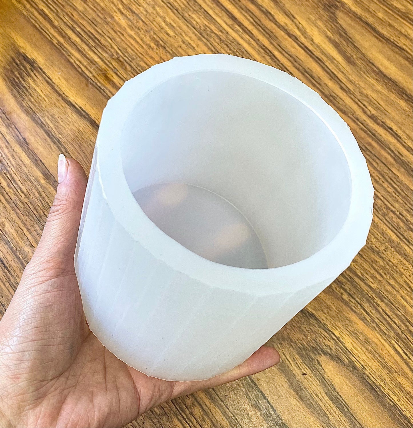 3.75” Silicone cylinder pillar candle Mold - round candle mold - homemade