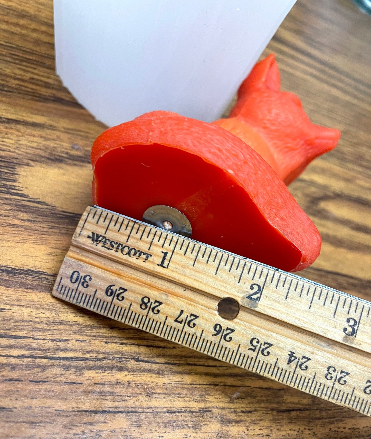 3.75” 3D Silicone fox mold - candle soap resin Mold - food grade - homemade