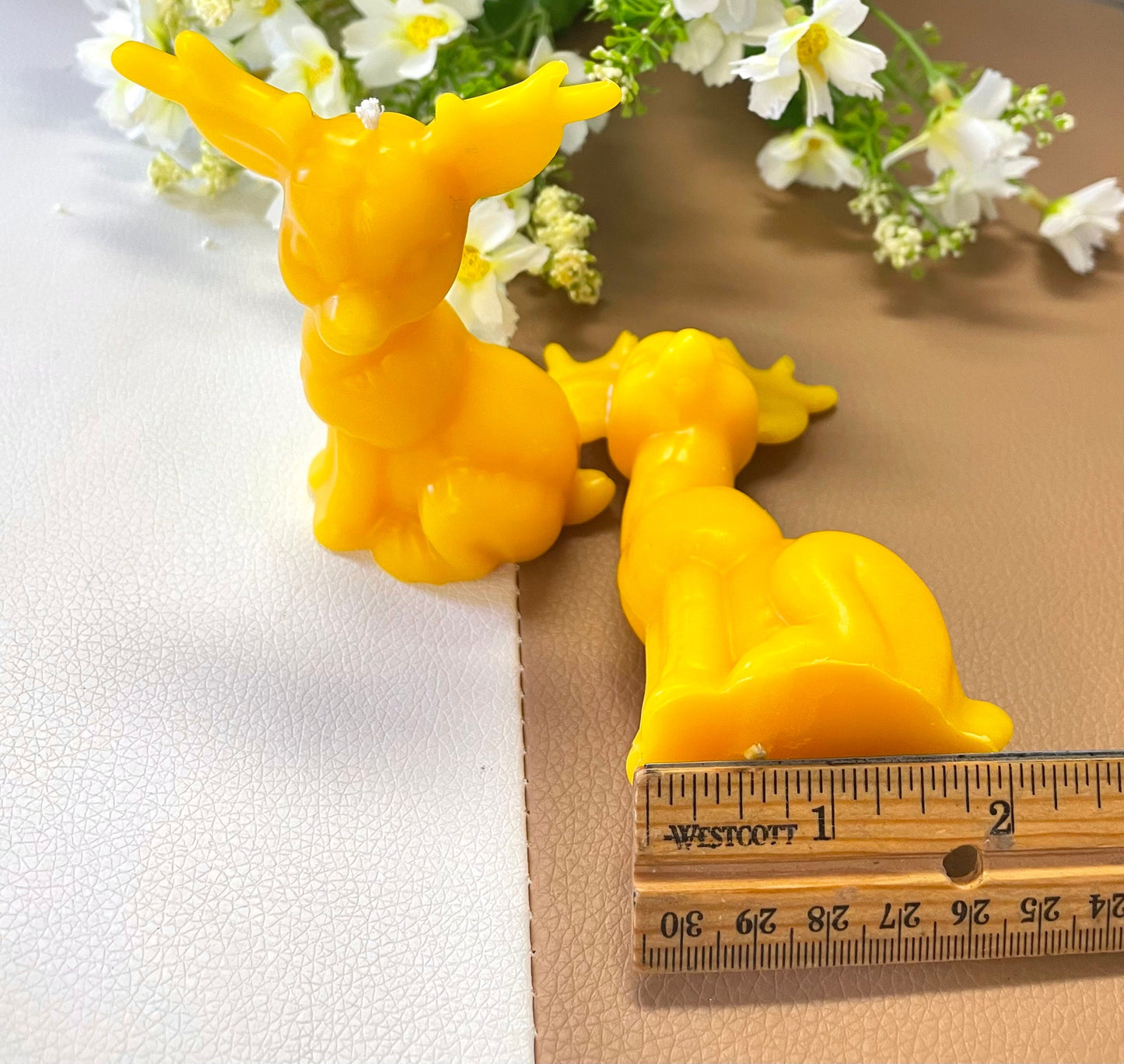 4” 3D Silicone deer mold - Christmas reindeer mold - pillar candle soap lotion bar resin mould - homemade
