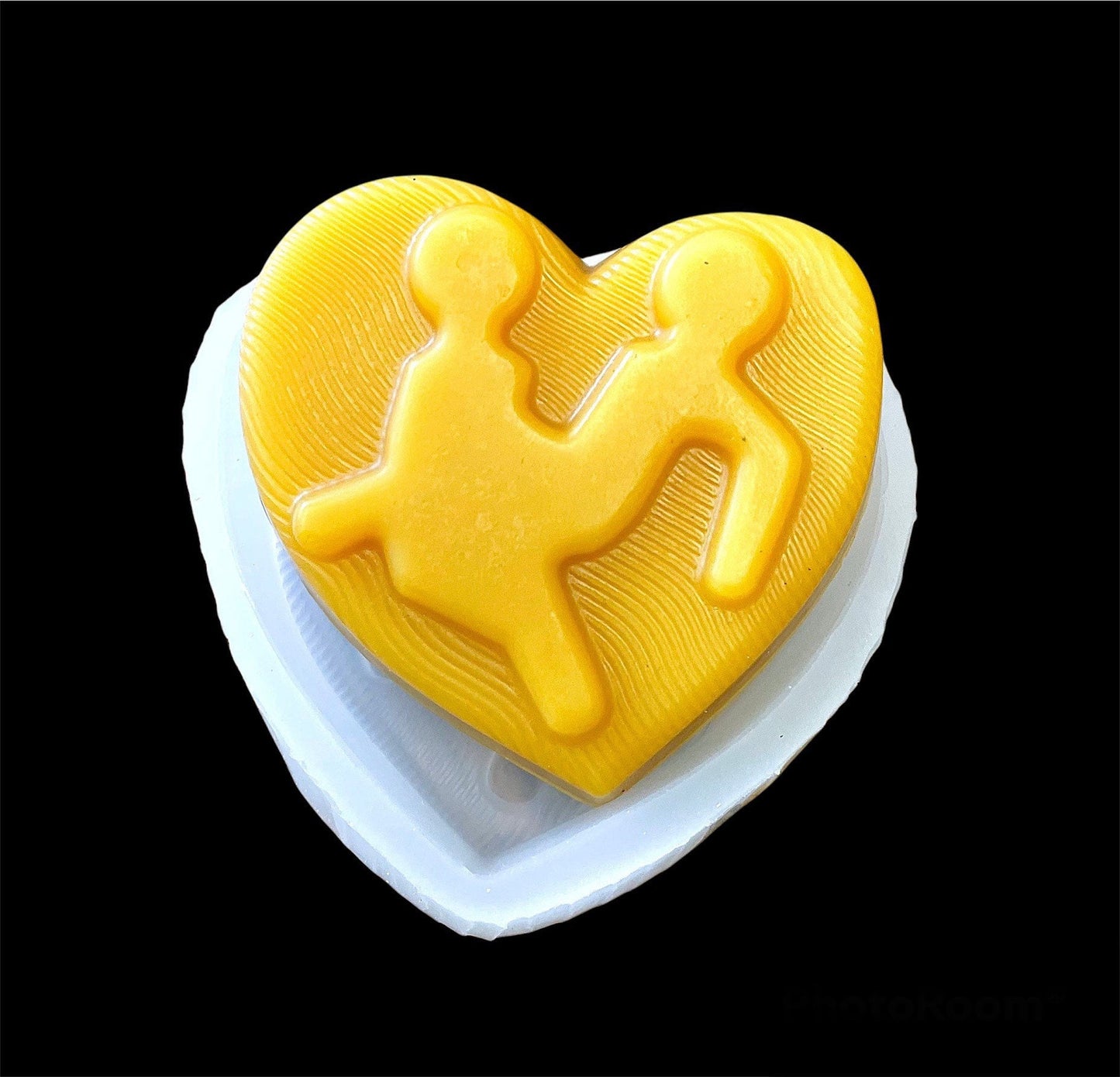 silicone soap mold - silicone heart mold - heart soap mold - adult soap mold - fun soap mold - homemade silicone mold