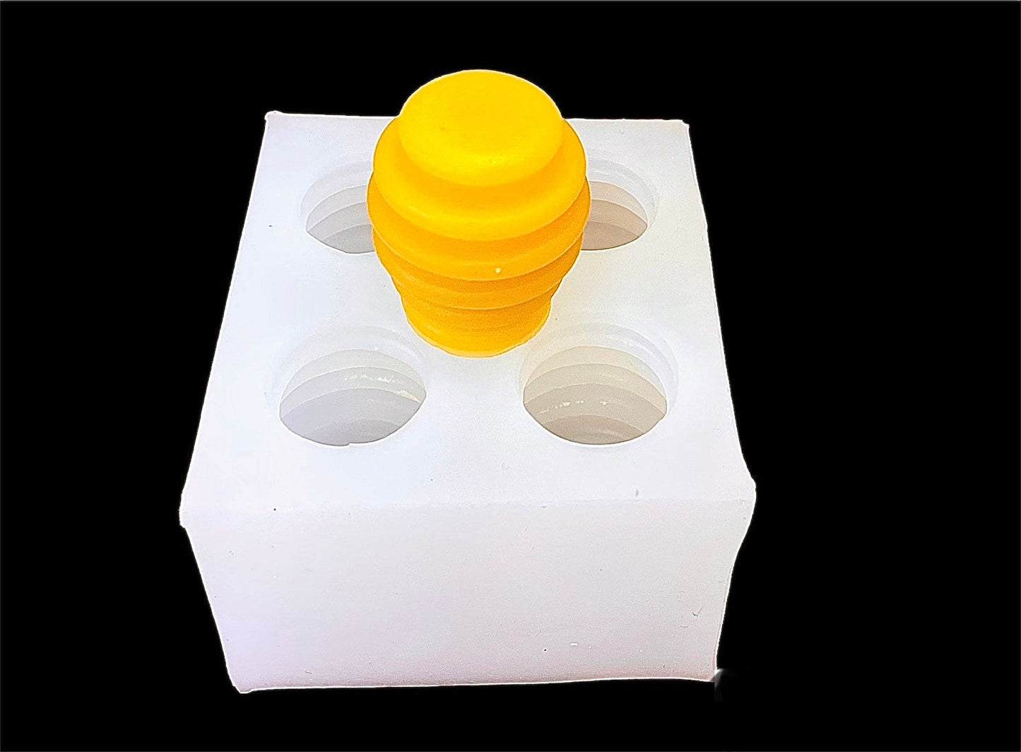 Silicone honey dipper mold - 4 cavities - food grade - homemade