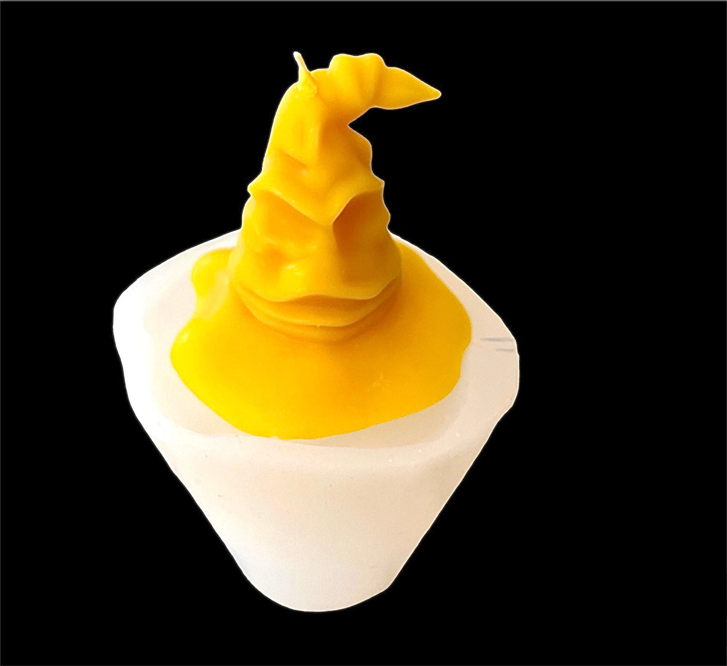 3” 3D Silicone wizard hat Mold - sorting hat mold for candle soap resin - ritual spiritual candle mold - cake topper mold