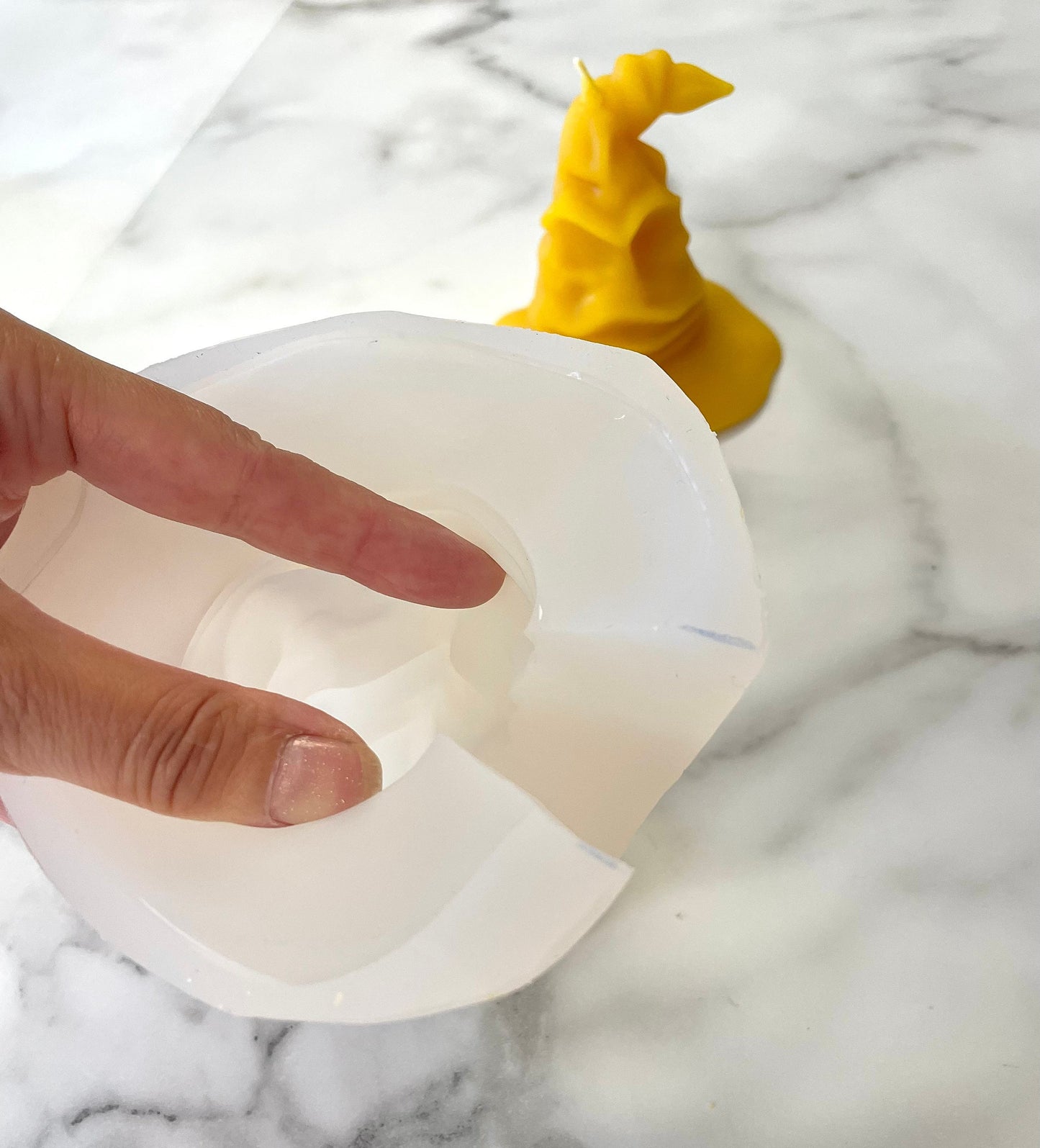 3” 3D Silicone wizard hat Mold - sorting hat mold for candle soap resin - ritual spiritual candle mold - cake topper mold