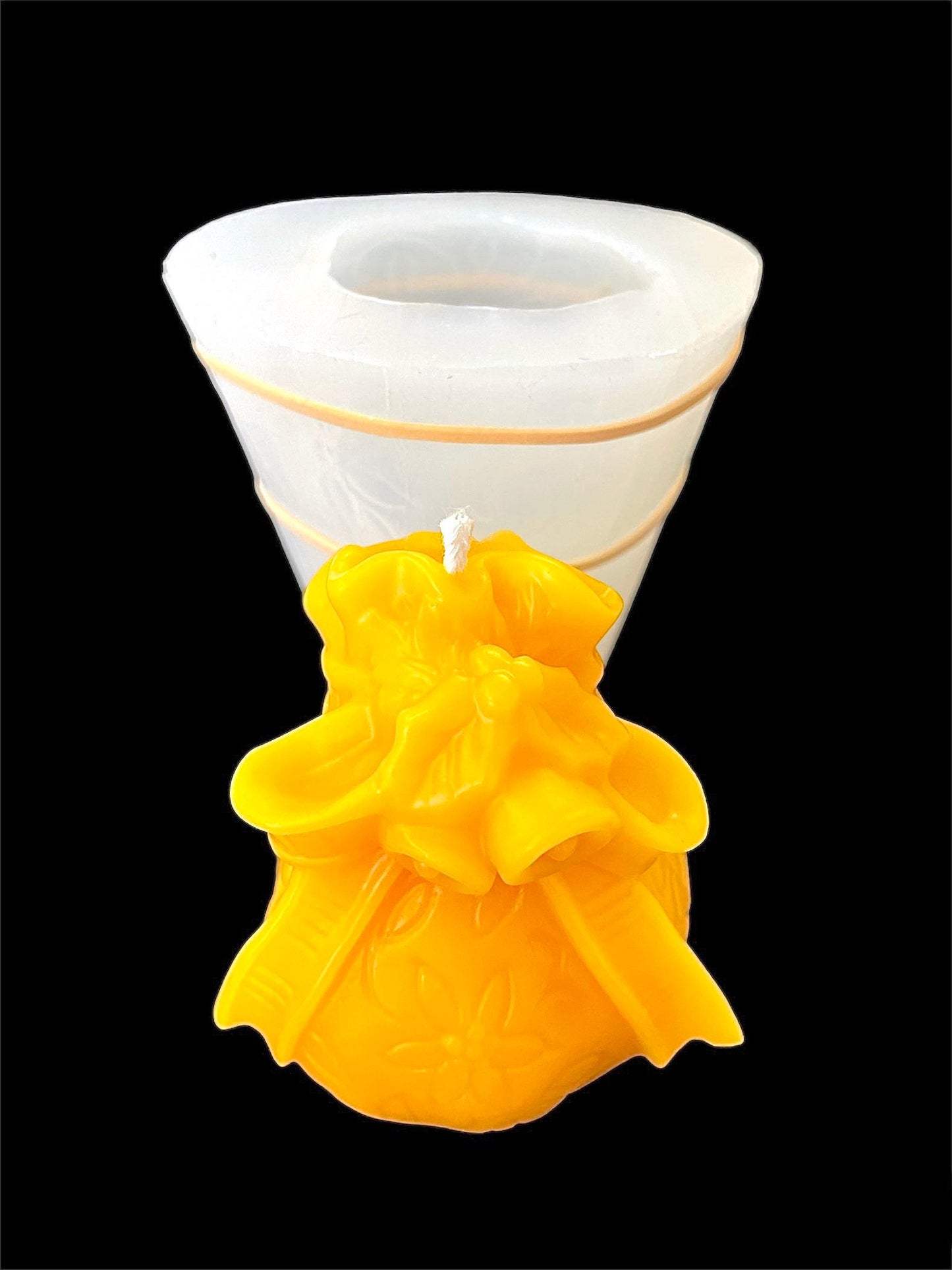 3” Silicone Santa’s sack Mold - 3D gift bag candle soap resin mold - Christmas holiday candle mold - food grade