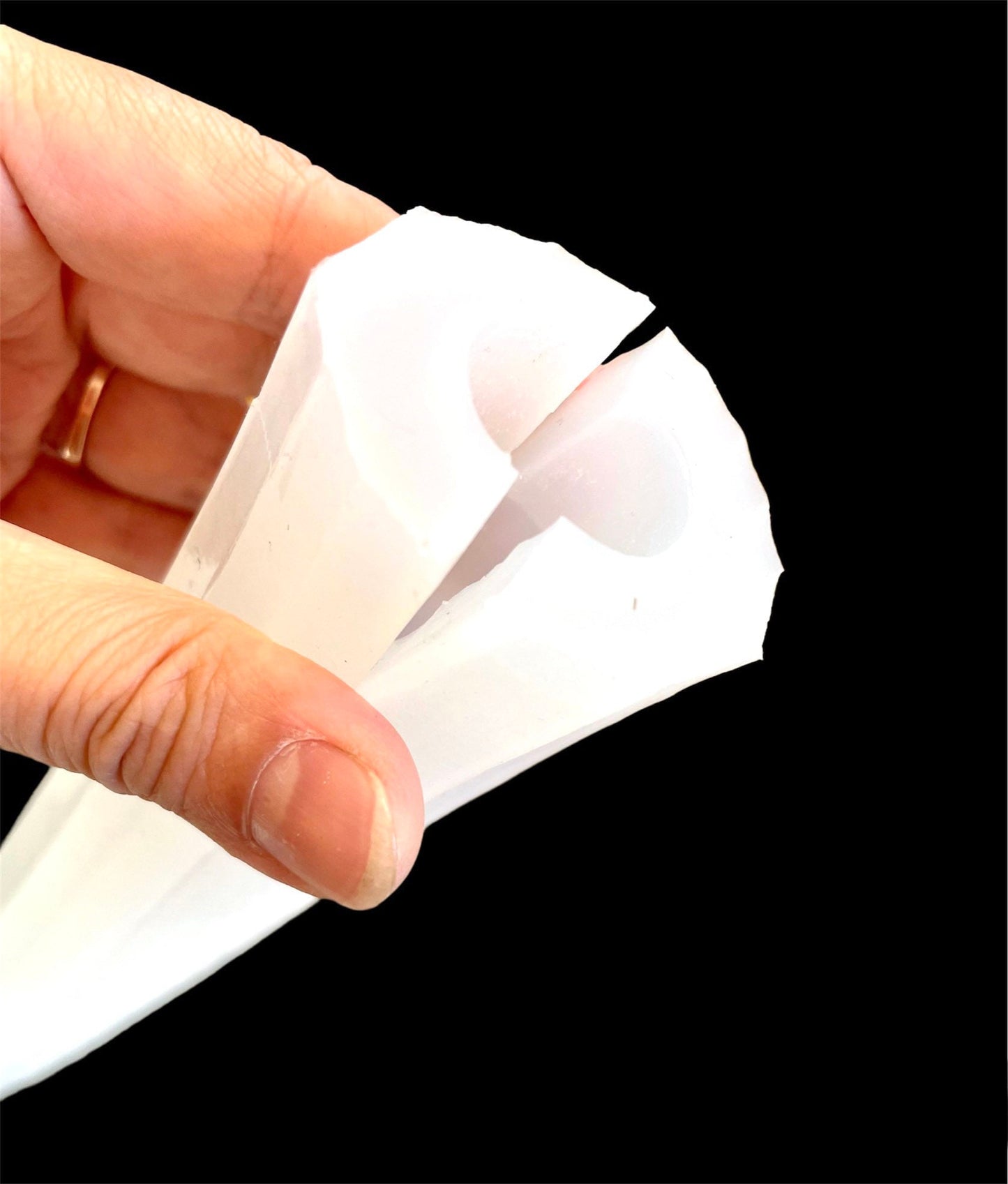 9.75” Silicone dripping taper candle mold - single cavity