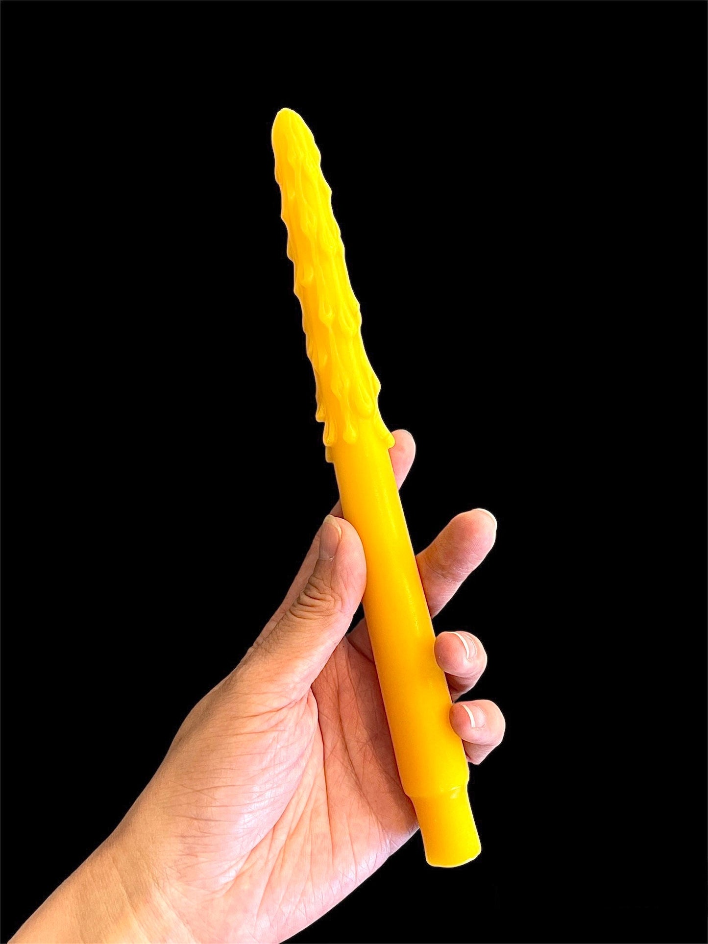 9.75” Silicone dripping taper candle mold - single cavity