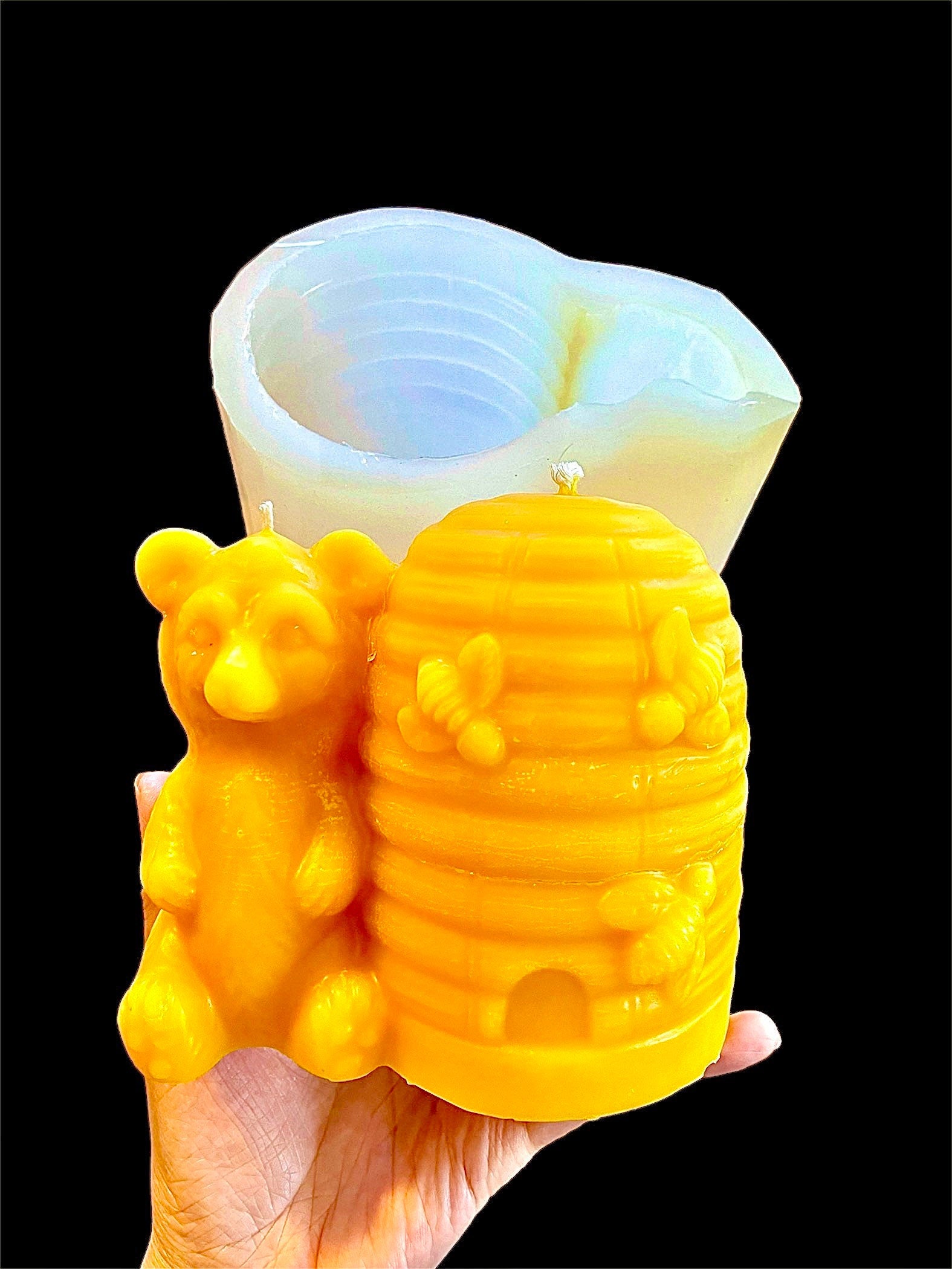 Honeycomb Candle Mold Handmade Silicone Soap Mould Beeswax