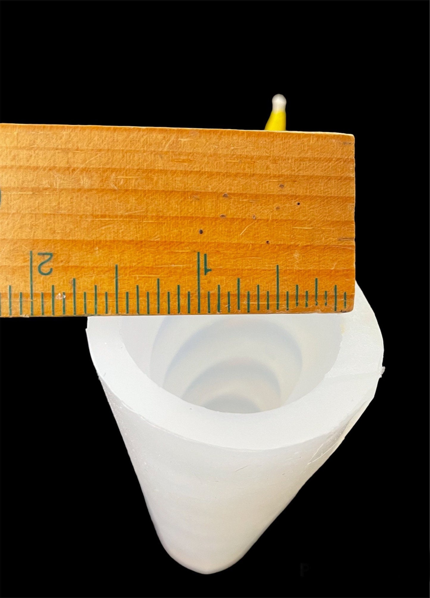 4” 3D Silicone unicorn horn Mold - silicone candle soap resin mold - chocolate ice cube mold