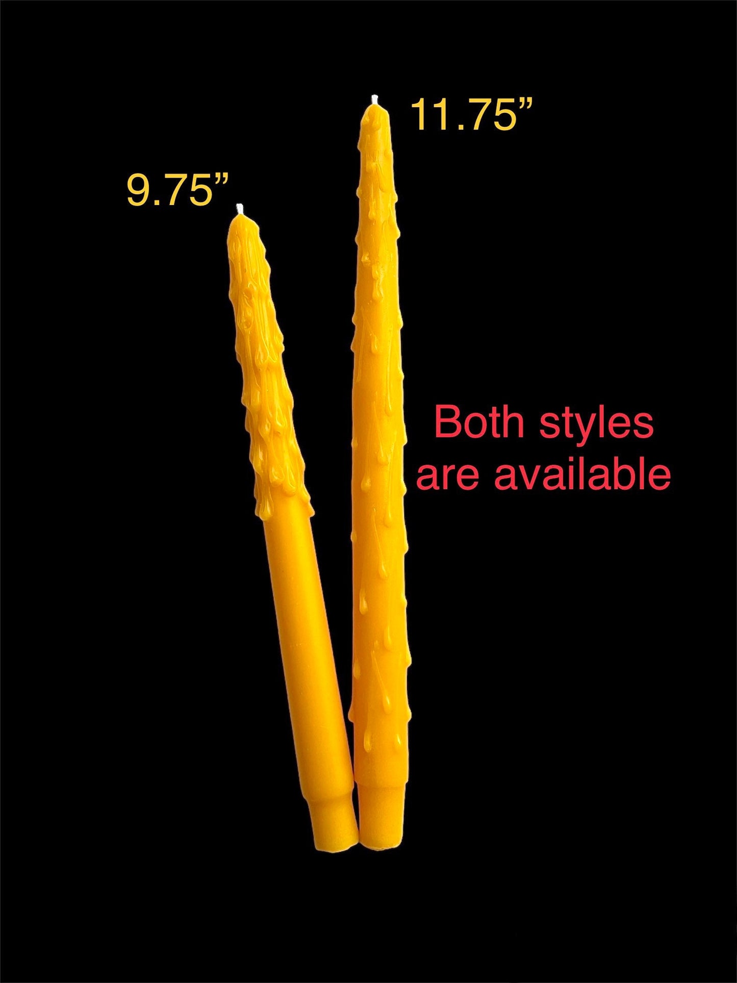 11.75” Silicone long dripping taper candle mold - single cavity