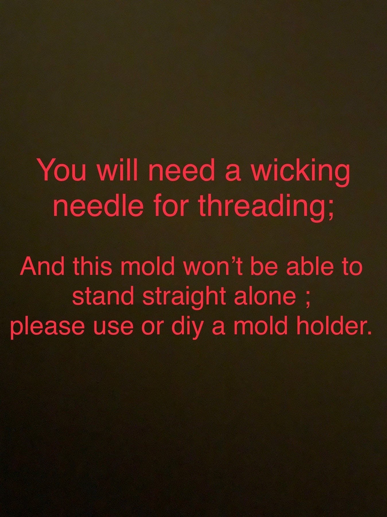 11.75” Silicone long dripping taper candle mold - single cavity