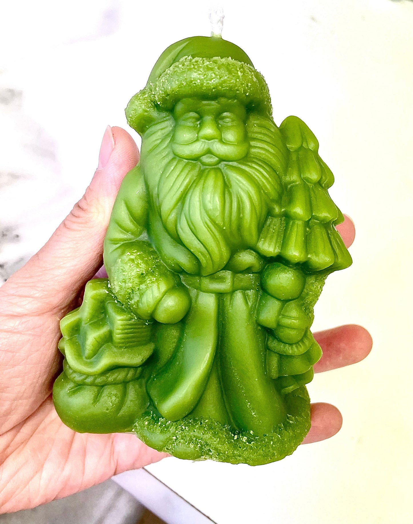 4.5” Silicone Santa Claus Mold - 3D candle soap resin mold - Christmas holiday candle mold - food grade
