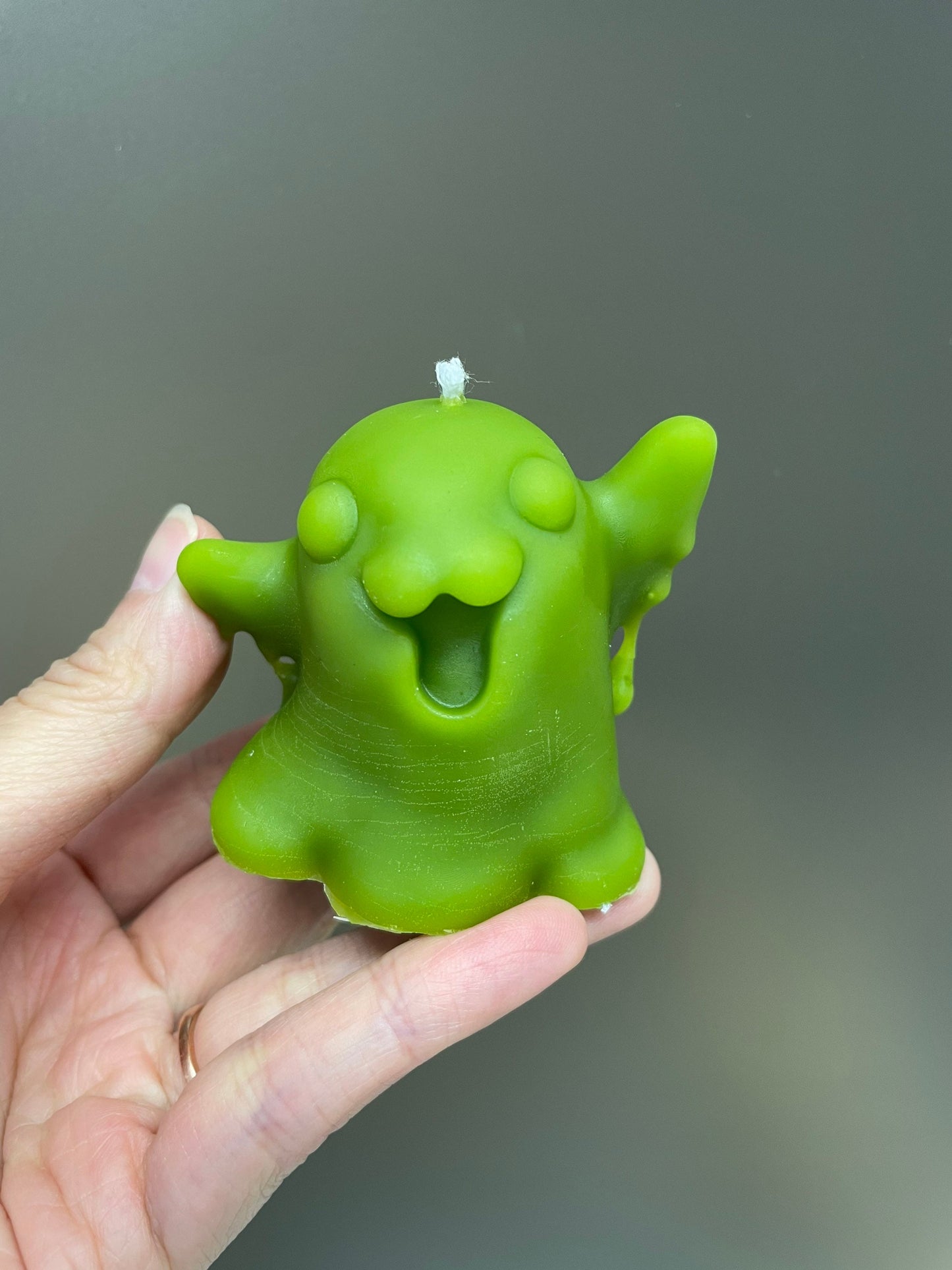 2” Small cute 3D Silicone ghost Mold - Halloween candle soap resin mold - homemade pillar candle mold - food grade quality mold