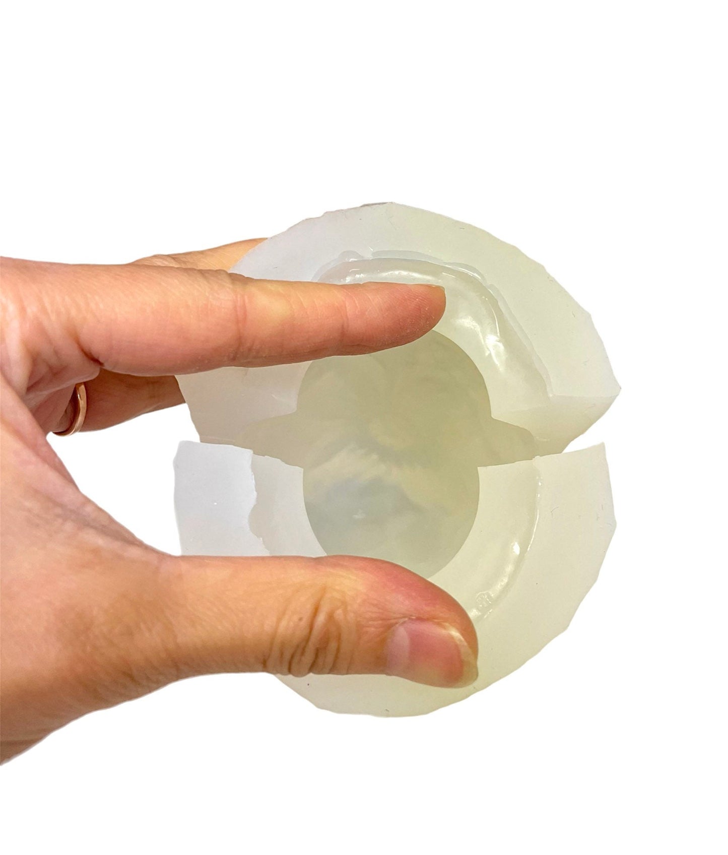 4” Dogwood cone shaped candle mold - silicone flower mold for candle soap resin