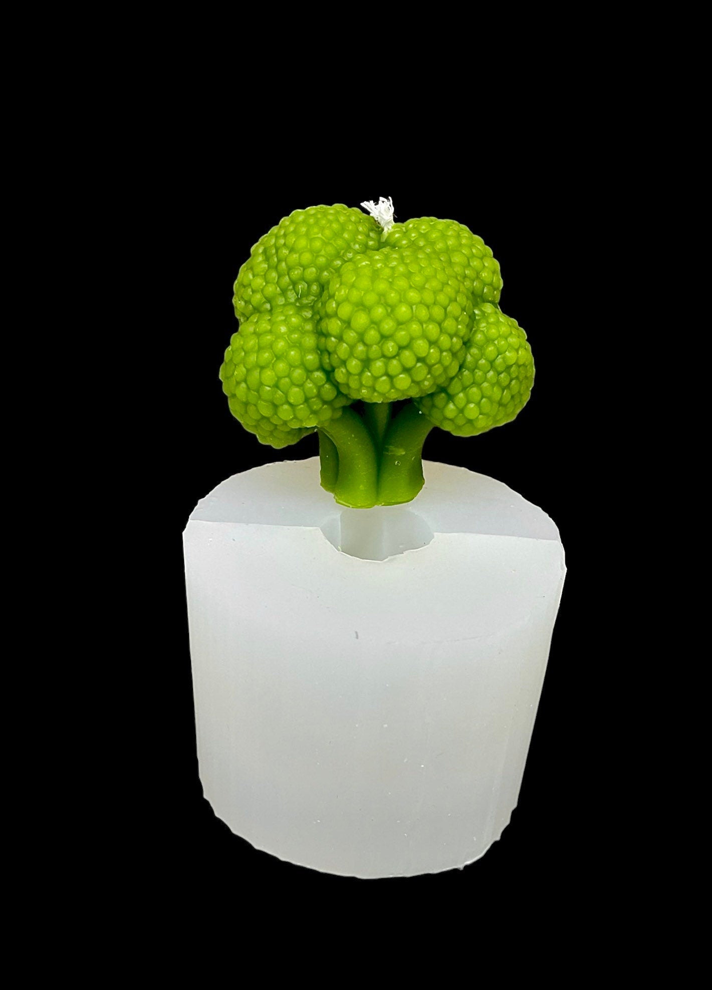 3D Silicone broccoli candle soap resin Mold - cauliflower mold - lotion bar mold - pillar candle mold - farm vegetable mold