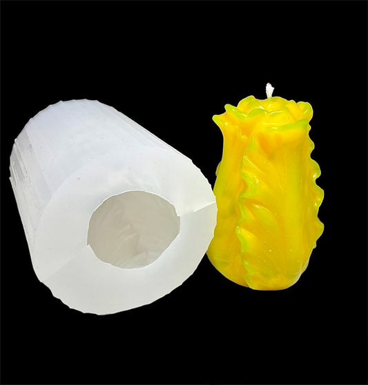 Style 2 Silicone cabbage candle soap resin Mold - lotion bar chocolate mold - pillar candle mold - farm vegetable mold