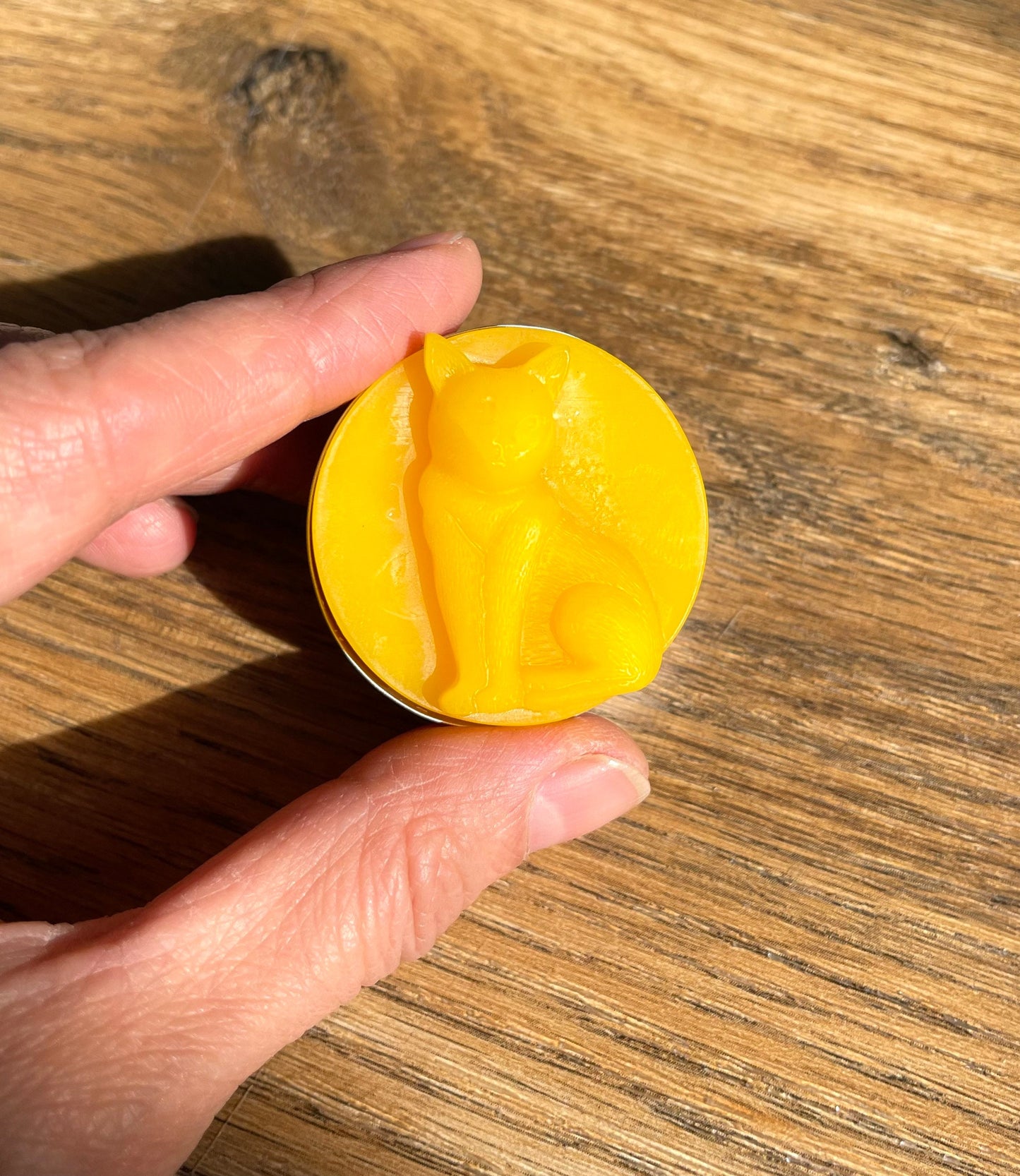 Silicone cat feline Tealight candle Mold - wax melt lotion bar soap mold - food grade