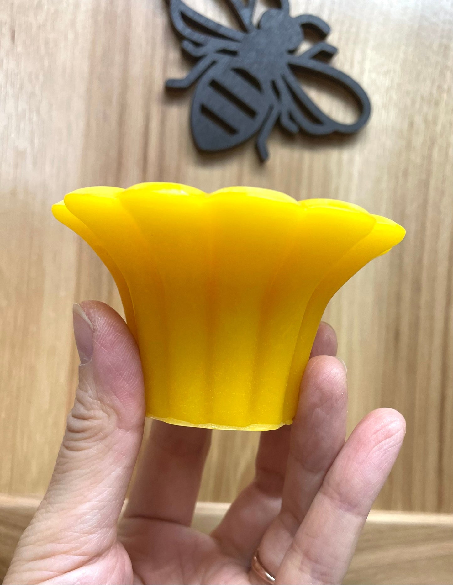 Silicone honeybee candle soap Mold - votive mold - floating flower candle mold - resin mold