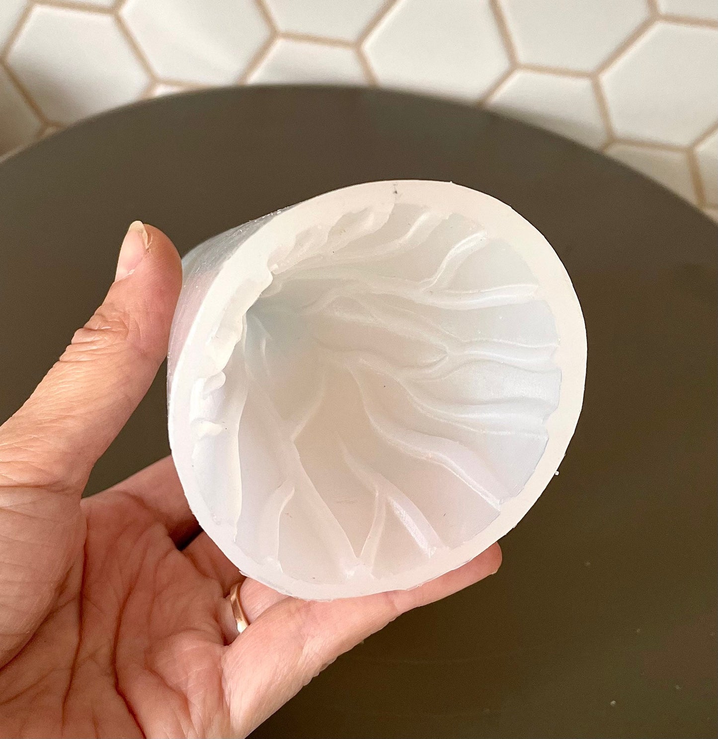 3.5” silicone volcano mold - candle soap resin mold