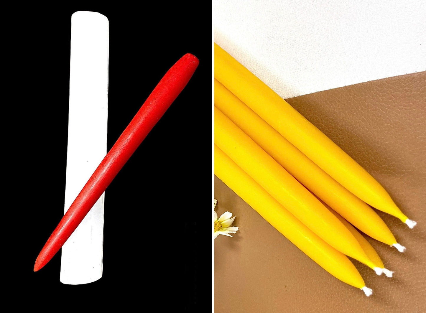 10” Silicone taper candle mold - classic JC taper mold - single cavity