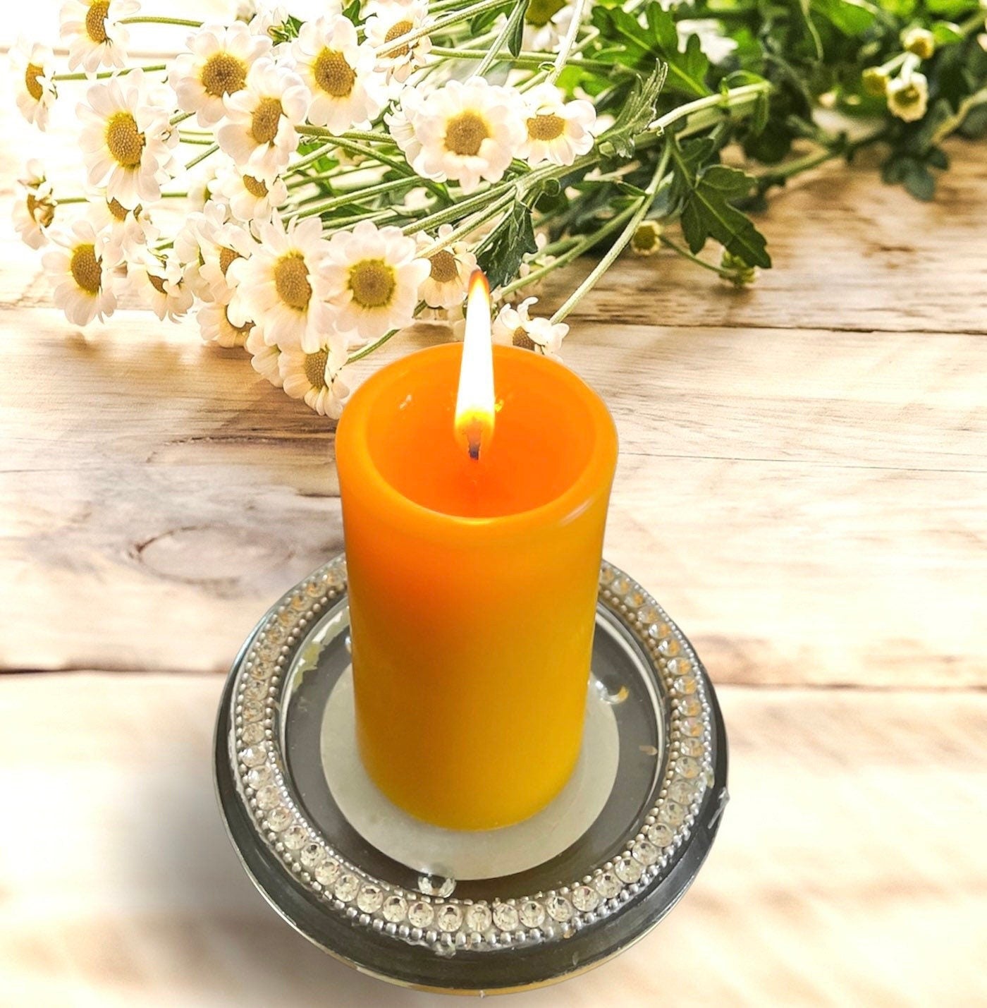 Beeswax pillar candle making kit - pouring pot - wick trimmer - pure beeswax - pillar silicone mold - candle wick