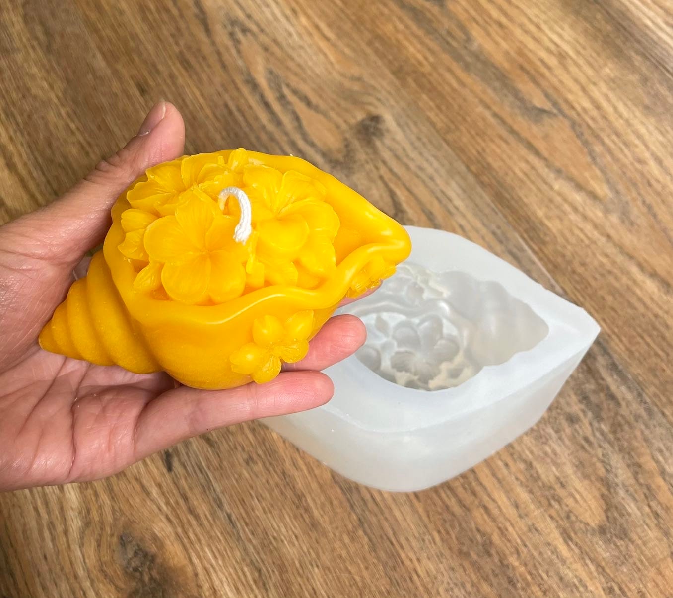 3D Silicone shell mold - shell candle soap mold - beach themed candle mold - resin chocolate mold