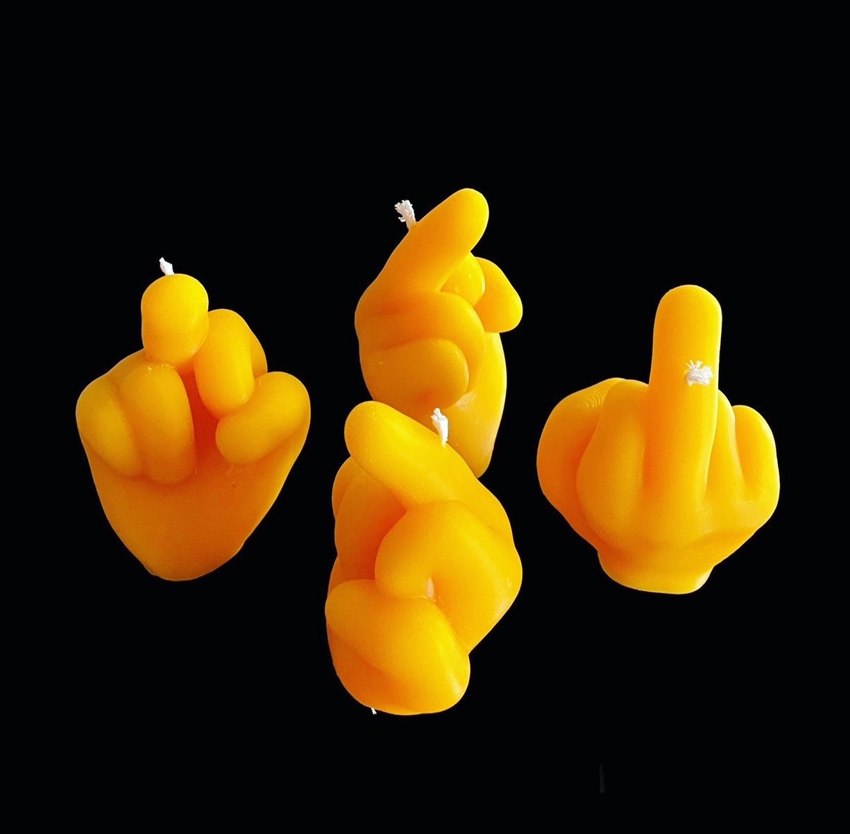 4” 3D Silicone middle finger candle Soap Mold - resin mold
